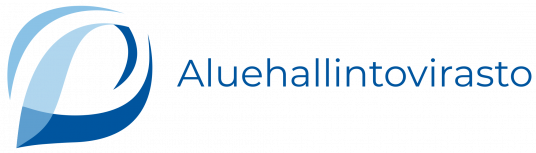 Sinivalkoinen Aluehallintoviraston logo.